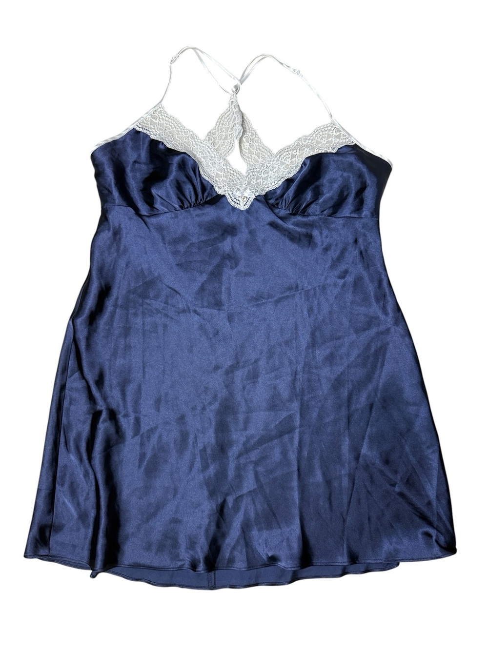 Linea Donatella chemise nightgown lace trim nightie